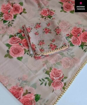 PG01 (2) Indian Pure Georgette Saree with Digital Print PG01