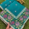Designer Ruhani Silk Saree With Kashmiri thread works RS102