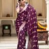 Banarasi khadi Georgette Jacquard Waving Saree BK01