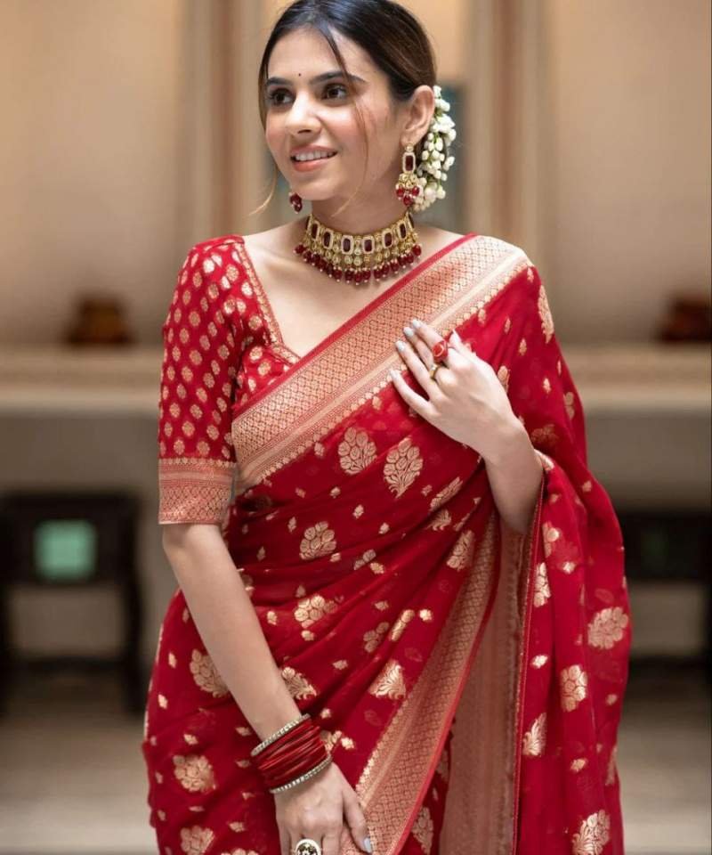 Chanduri  Digital Print Silk Saree CD31