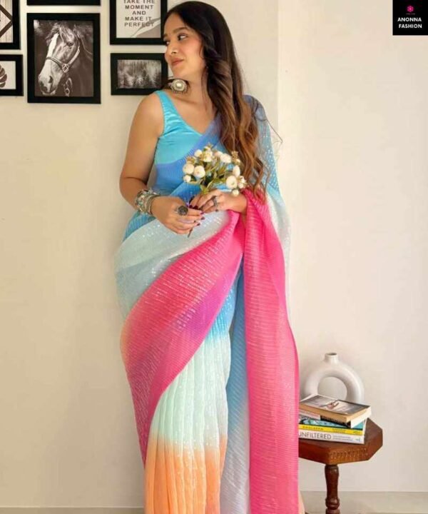 Beautiful Crush Sequence Saree Collection CS07