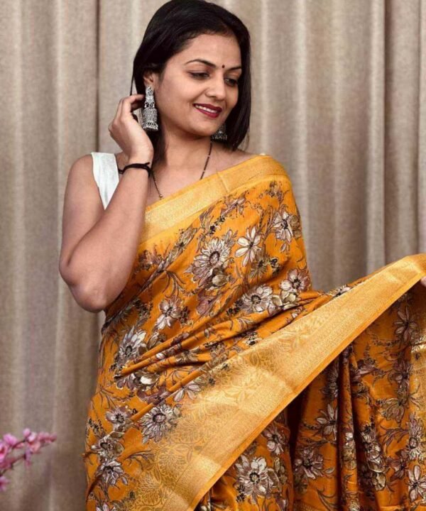 Dola Silk Saree With Jacquard Border DJ05