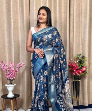 Dola Silk Saree With Jacquard Border DJ01