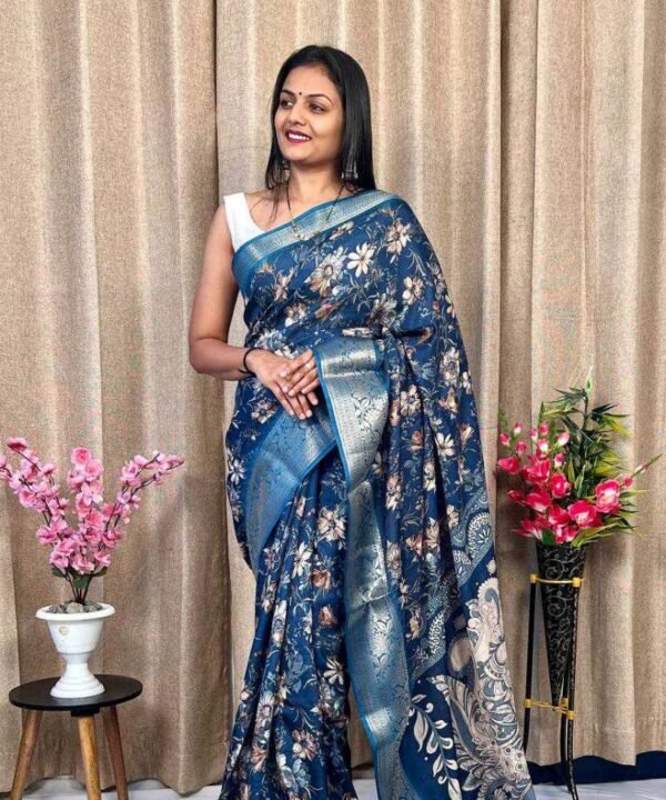 Dola Silk Saree With Jacquard Border DJ01