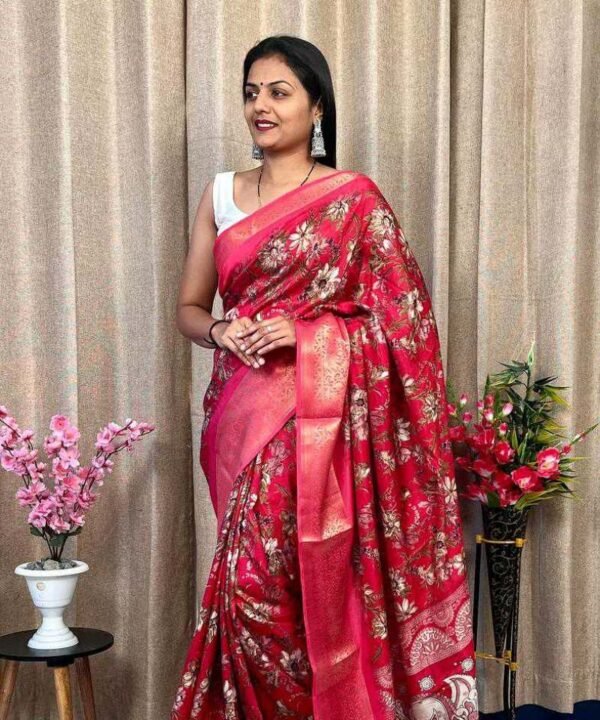 Dola Silk Saree With Jacquard Border DJ04