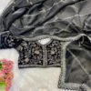 Pure crystal silk Jimmy Choo sarees with sequence & zari embroidered JM10