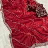 Jimmy Choo (3) Pure crystal silk Jimmy Choo sarees with sequence & zari embroidered JM11