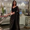 Net (1) Georgette Saree With Sequence & Embroidery Work NS02