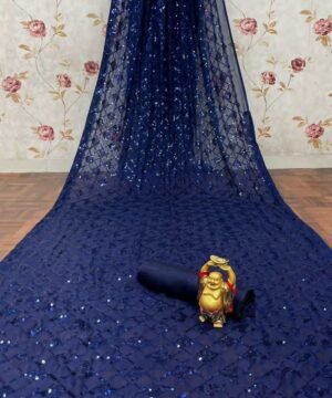 Georgette Saree With Sequence Work GS31