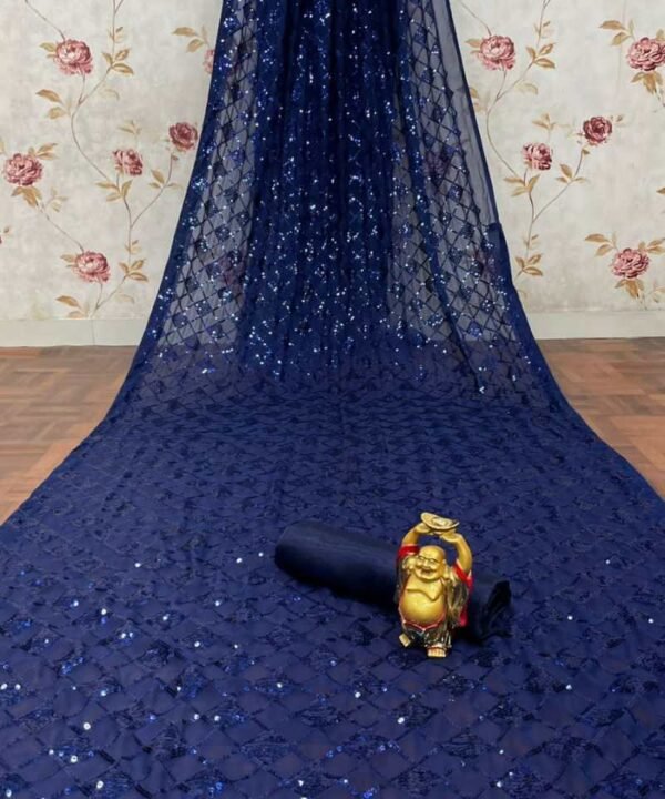 Georgette Saree With Sequence Work GS31