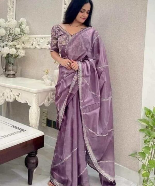 JM (3) Pure crystal silk Jimmy Choo sarees with sequence & zari embroidered JM13