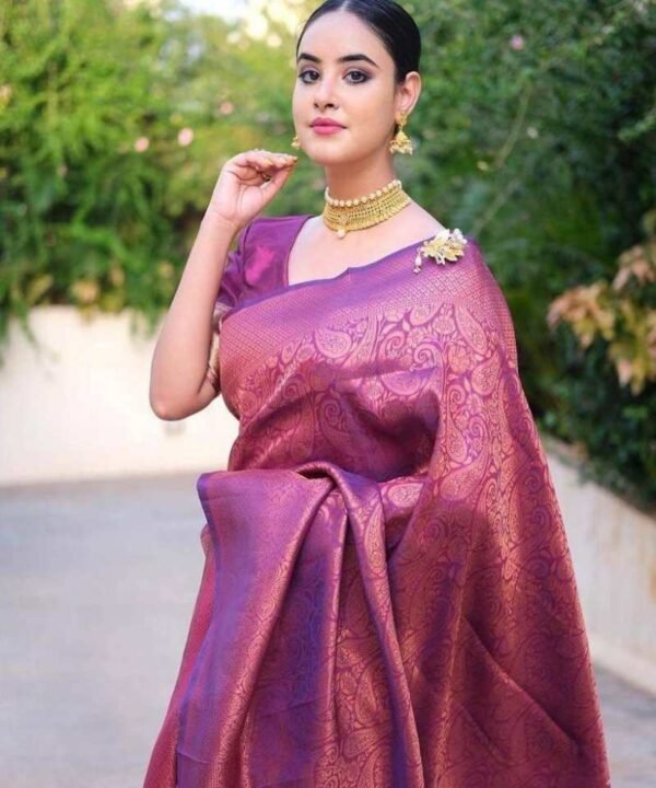 Lichi Silk Banarasi Saree LS11