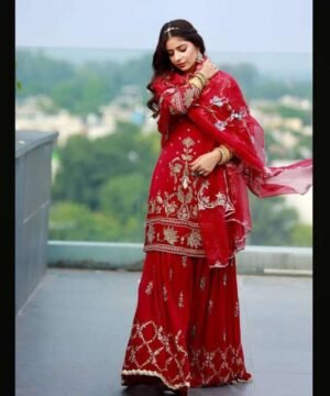 New Designer Party Wear Look Top Palazzo and Dupatta FG06