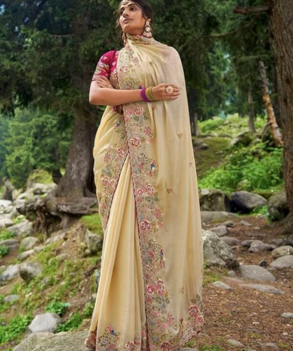 Jimmy Choo Mono Bangalore Saree with Thread & Sequence work JM79