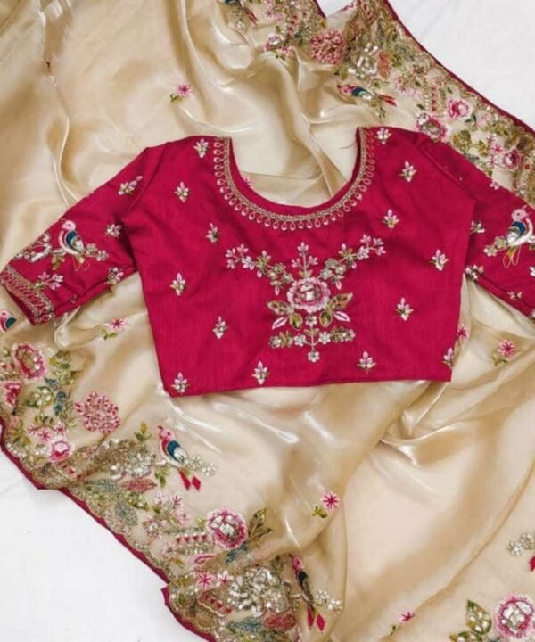 Jimmy Choo Mono Bangalore Saree with Thread & Sequence work JM79