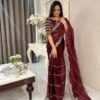 Pure soft Jimmy Choo silk saree with Sequence work JS41
