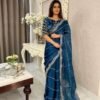 JM42-1 Pure soft Jimmy Choo silk saree with Sequence work JS42