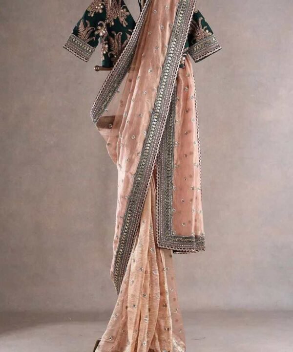 Twil Net Silk Saree with Thread & Sequence work TN11