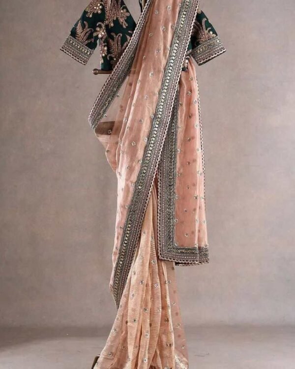 Twil Net Silk Saree with Thread & Sequence work TN11
