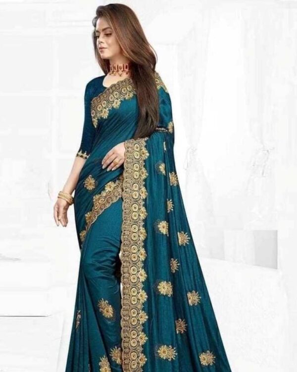 Georgette Embroidery Saree G121