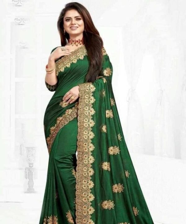 Georgette  Embroidery Saree G122