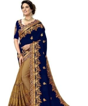 Georgette  Embroidery Saree G126