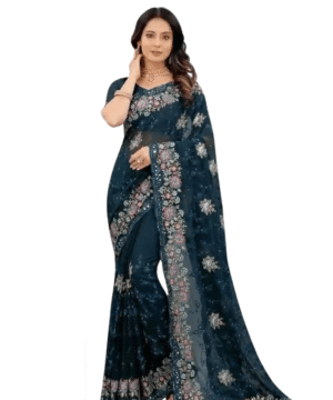 Georgette Embroidery Work Saree GS110