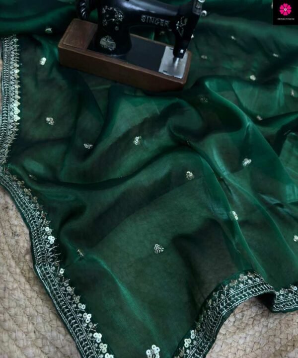 Jimmy Choo Mono Bangalore Saree with Thread & Sequence work JB52C