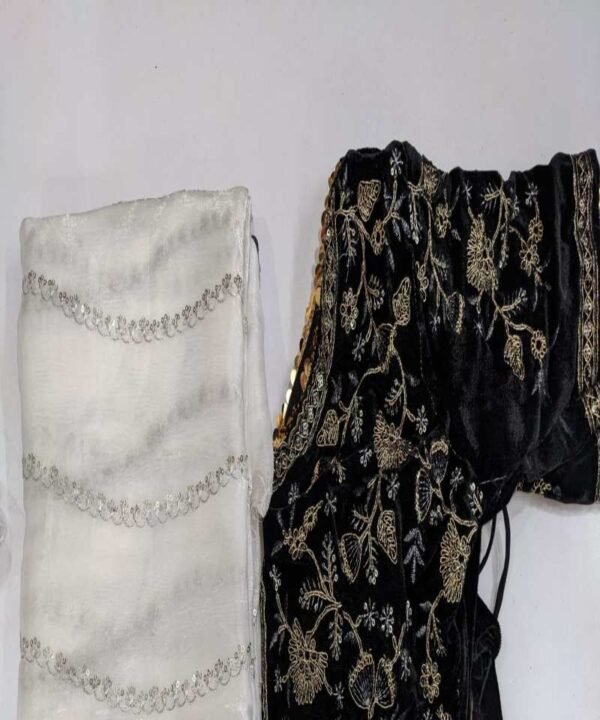 Pure Soft Jimmy Choo Silk Saree With Multi-Thread Sequence JS57