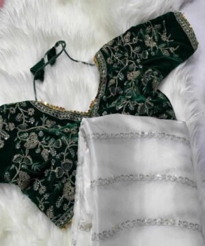 Pure Soft Jimmy Choo Silk Saree With Multi-Thread Sequence JS8