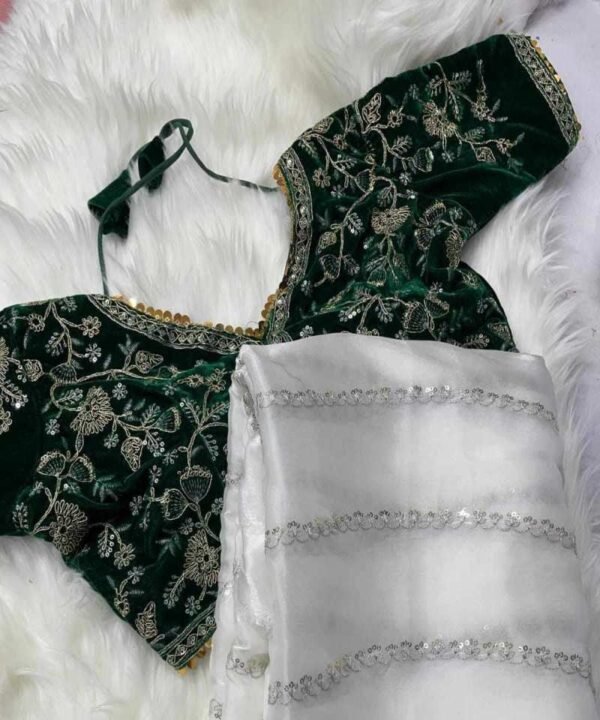 Pure Soft Jimmy Choo Silk Saree With Multi-Thread Sequence JS8