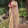 Pure soft jimmy choo silk saree with amazing embroidery JS54A