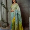 Pure Soft Organza Silk Saree With Heavy Embroidery SO101