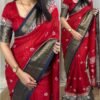 Vibrant new look Pure Delta moss Saree DM112