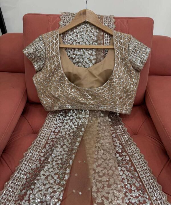 Pure Soft Net Sequence  Work Saree SNS01