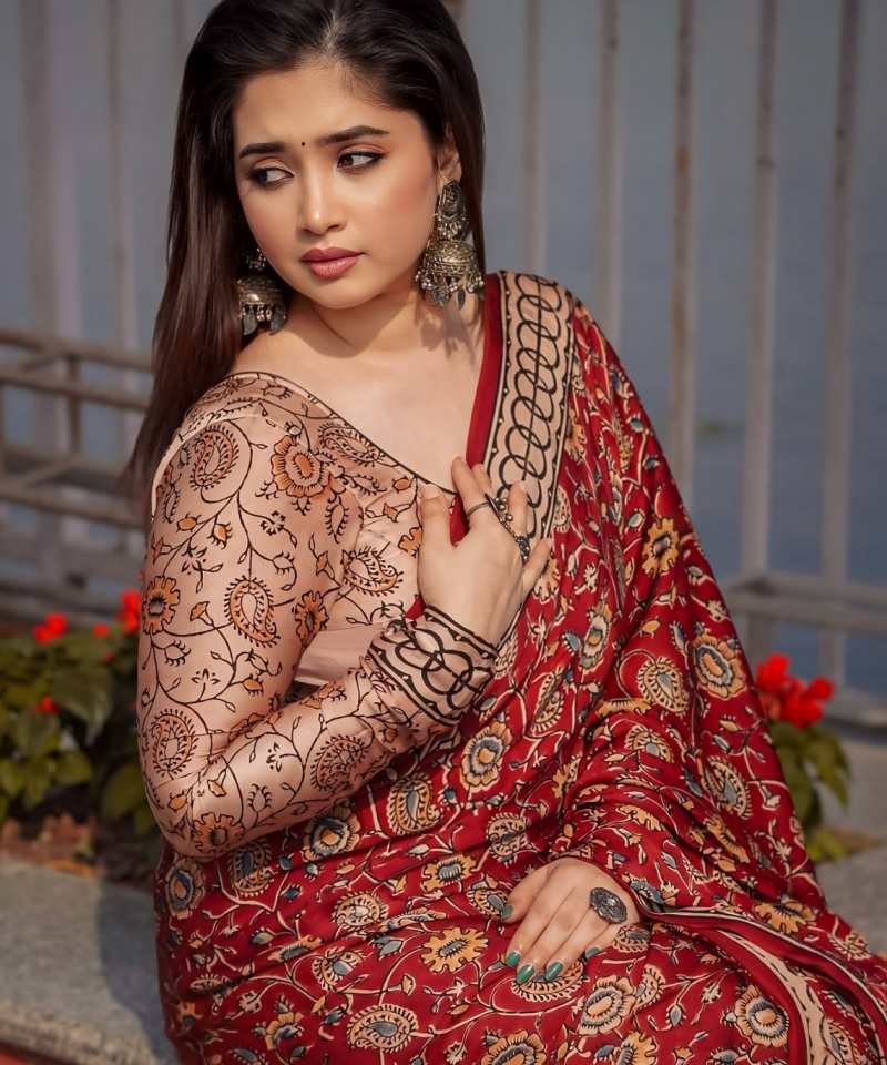 Chanduri  Digital Print Silk Saree CD31