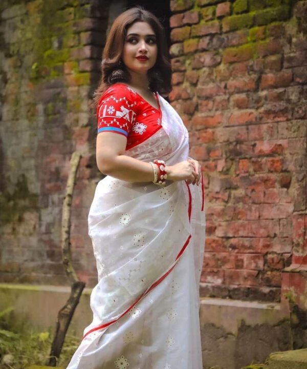 Half Silk Saree with Blouse Piece HS01