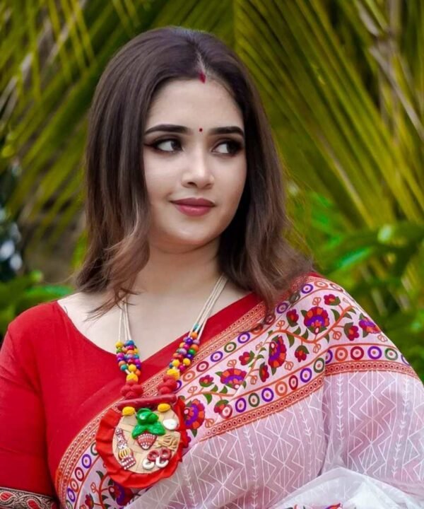 Half Silk Saree with Blouse Piece HF03