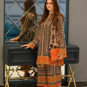 Premium Digital Print Two Piece | Cotton Silk Kurti & Pant Set RM03