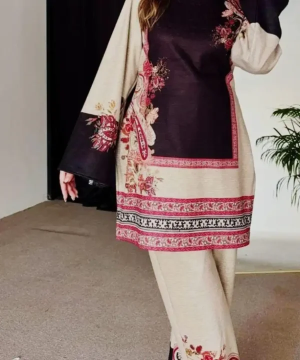 Premium Digital Print Two Piece | Cotton Silk Kurti & Pant Set RM05