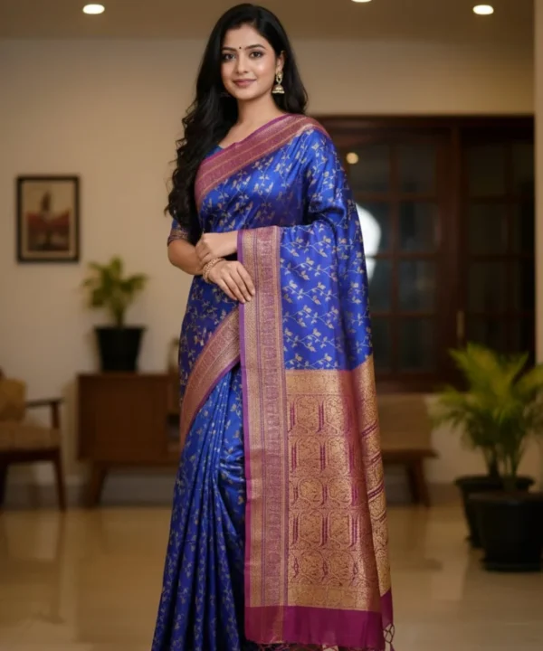 KK (4) kashmiri Work Katan Saree KK04