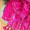 Half Silk Jamdani Print Saree SJ03
