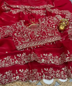 Luxurious and Glamorous Trending Mango Work Saree MW01