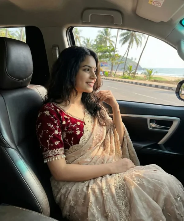 Soft Fandy Satin Saree With Heavy Embroidery and Sequence Work SF31