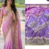Soft Fendy Embroidered Saree with Designer Blouse SF33