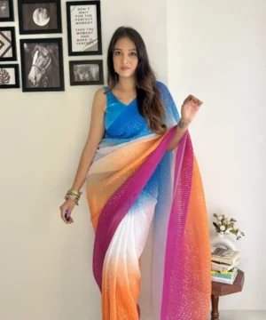 crush (2) Beautiful Crush Sequence Saree Collection CS40