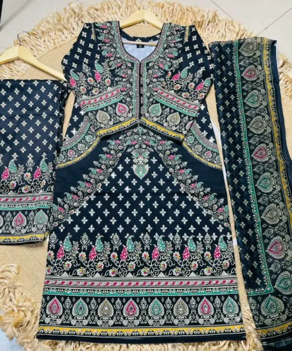 Digital Print Three Piece DP202615