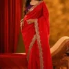 Jimmi Choo Silk Saree with Sequence Work
