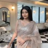 Pure Soft Net Sequence Work Saree | Indian Party Wear (With Blouse Piece)