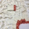 Designer Pure Khadi Dolla Cotton Saree | Sabyasachi Scallop & Kanchi Border